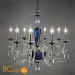 Люстра Euroluce Barocco L8 silver Blue