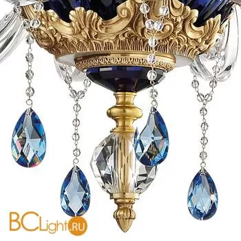Люстра Euroluce Barocco L12+6 LUX 2 LEVELS gold Blue - Фото 0