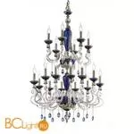 Люстра Euroluce Barocco L12+6 LUX 2 LEVELS silver Blue