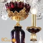 Люстра Euroluce Barocco L12+12+6 150 gold Amethyst - Фото 0