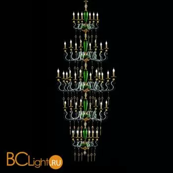 Люстра Euroluce Barocco L28 SUPERLUX SPECIAL EDITION gold Green