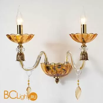 Бра Euroluce Bloom A2 Gold Amber