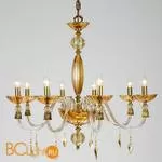 Люстра Euroluce Bloom L8 Gold Amber