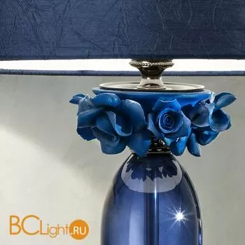 Настольная лампа Euroluce Bora LG1 Nichel Blue - Фото 0