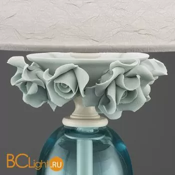 Настольная лампа Euroluce Bora LG1 ivory Tiffany - Фото 0