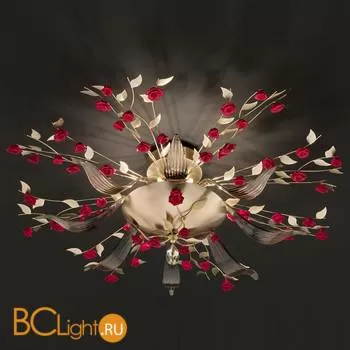 Потолочный светильник Euroluce Bora PL8 gold Red