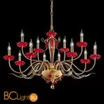 Люстра Euroluce Bora L8+4 gold Red