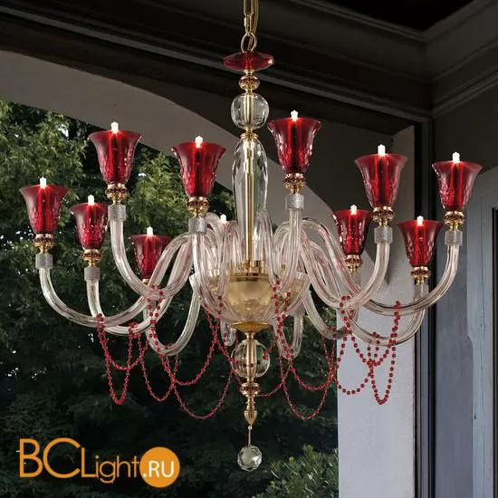 Люстра Euroluce Claire L6+6 Ruby