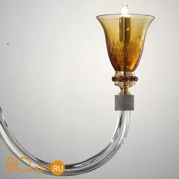 Люстра Euroluce Claire L6+6 Amber - Фото 0
