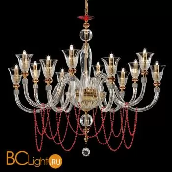 Люстра Euroluce Claire L6+6 Clear