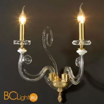 Бра Euroluce Cloe A2 Gold Clear