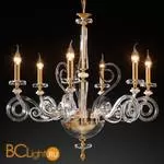 Люстра Euroluce Cloe L6 Gold Clear