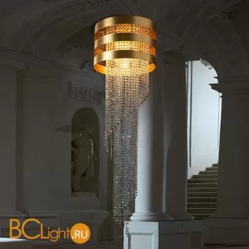 Подвесной светильник Euroluce Dafne Superlux S5 H150 Gold amber