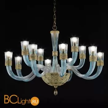 Люстра Euroluce Dea L8+4 gold Tiffany