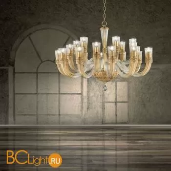 Люстра Euroluce Dea L12+6+6 gold Ambra - Фото 0