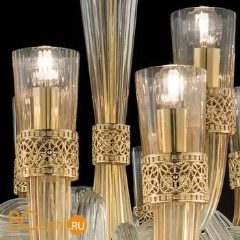 Люстра Euroluce Dea L12+6+6 gold Ambra - Фото 1