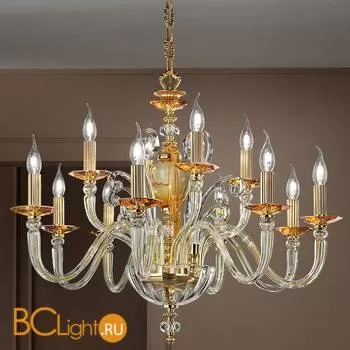 Люстра Euroluce Donatello Alicante L8 Amber - Фото 1