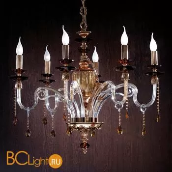 Люстра Euroluce Elsa L6 gold Topaz