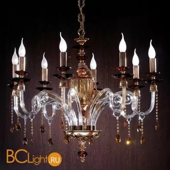Люстра Euroluce Elsa L8 gold Topaz