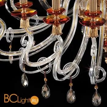 Люстра Euroluce Elsa Special Edition L16 gold Topaz - Фото 0