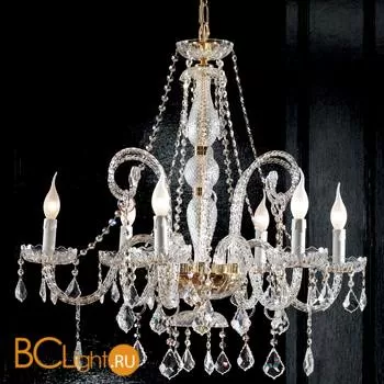 Люстра Euroluce Epoca L6 gold Scholer