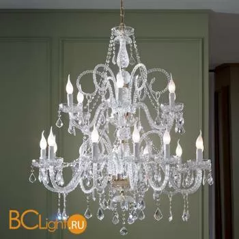 Люстра Euroluce Epoca L12+6 gold Scholer