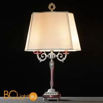 Настольная лампа Euroluce Ermes LG2 silver Antique rose