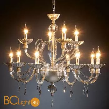 Люстра Euroluce Florentia L8+4 Silver