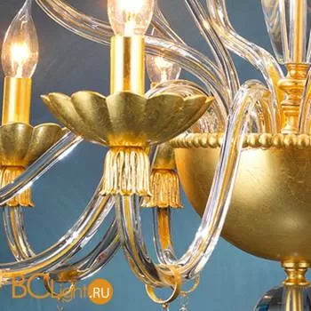 Люстра Euroluce Florentia L8+4 Gold - Фото 0
