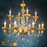 Люстра Euroluce Florentia L8+4 Gold