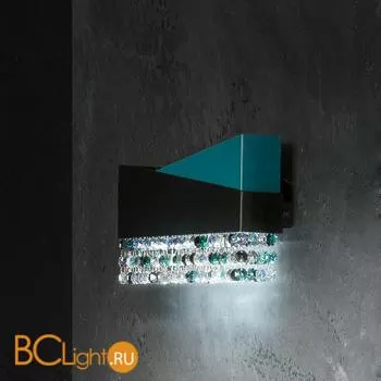 Настенный светильник Euroluce Horizon lux 30AP Black/Teal Sw