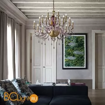 Люстра Euroluce Iside L12+6 Gold Wisteria - Фото 1