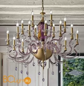 Люстра Euroluce Iside L12+6 Gold Wisteria