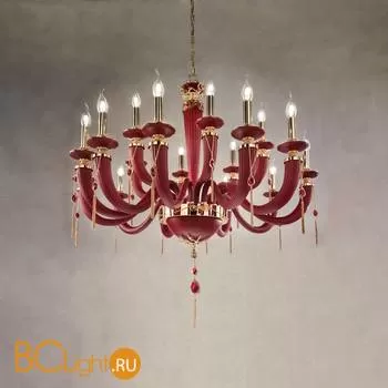 Люстра Euroluce Julienne L12+6 red