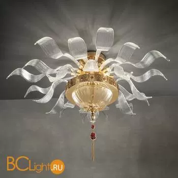 Потолочный светильник Euroluce Julienne PL8 Gold Clear