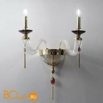 Бра Euroluce Julienne A2 Gold Clear
