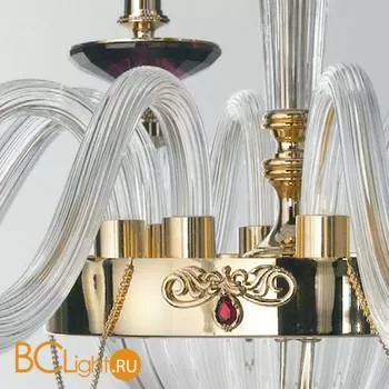 Люстра Euroluce Julienne L8 Gold Clear - Фото 1