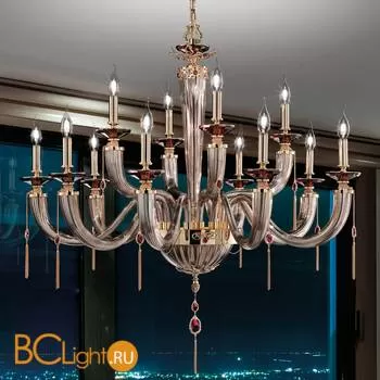 Люстра Euroluce Julienne L8+4 Gold Mirror