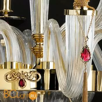 Люстра Euroluce Julienne L8+4 Gold Clear - Фото 0