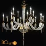 Люстра Euroluce Julienne L8+4 Gold Clear