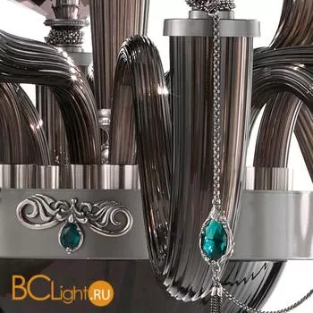 Люстра Euroluce Julienne L8+4 SHADE Grey Fume - Фото 1