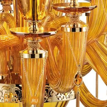 Люстра Euroluce Julienne L12+6+6 Gold Amber - Фото 1