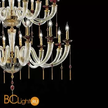 Люстра Euroluce Julienne L12+12+6 Gold Clear - Фото 0