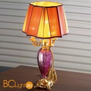 Настольная лампа Euroluce Lady LG3+1 gold Amethyst