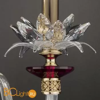 Бра Euroluce Lily A2 shiny gold ruby - Фото 0
