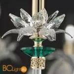 Люстра Euroluce Lily L4+4 shiny gold green - Фото 0