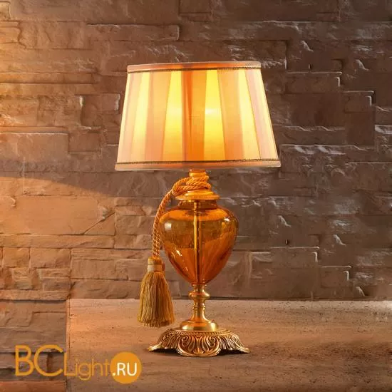 Настольная лампа Euroluce Luigi XV LP1 gold Amber