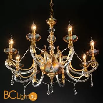 Люстра Euroluce Lyra L8 Gold Amber