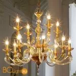 Люстра Euroluce Lyra L8+4 Gold Amber