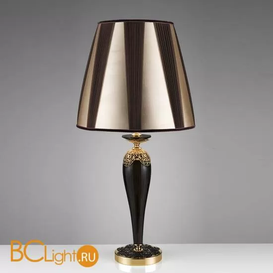 Настольная лампа Euroluce Macrame LG1 black RAL+gold dark fume